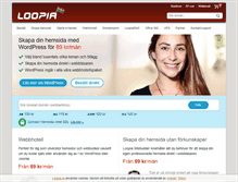 Tablet Screenshot of loopia.se